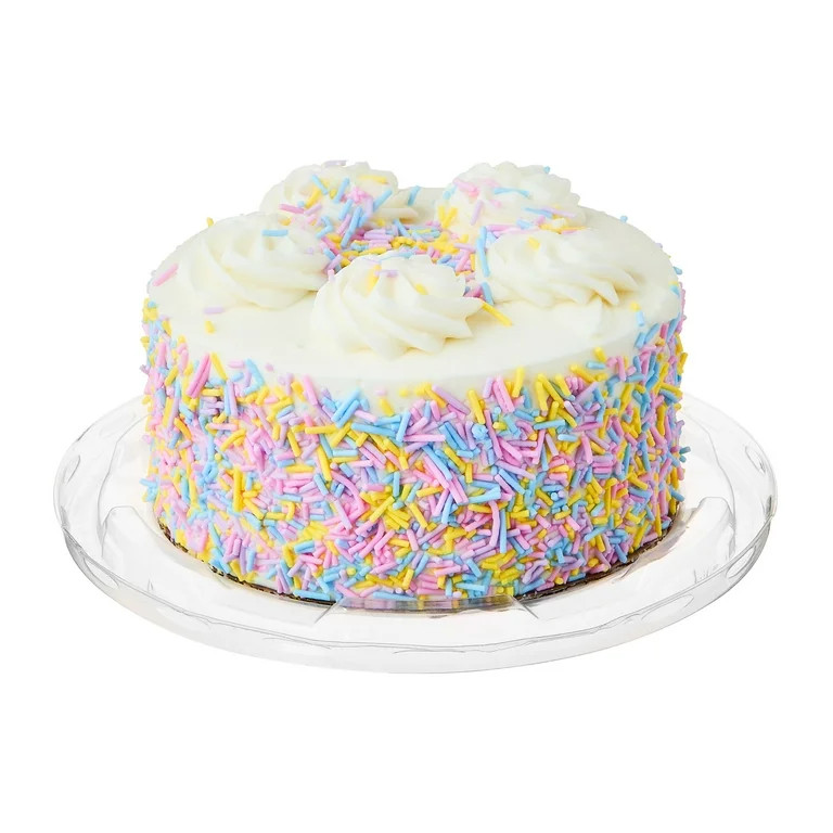 Marketside Triple Layer Celebration Cake with Sprinkles, 20.5 oz, 4.5-Inch Round (Refrigerated) | Walmart (US)