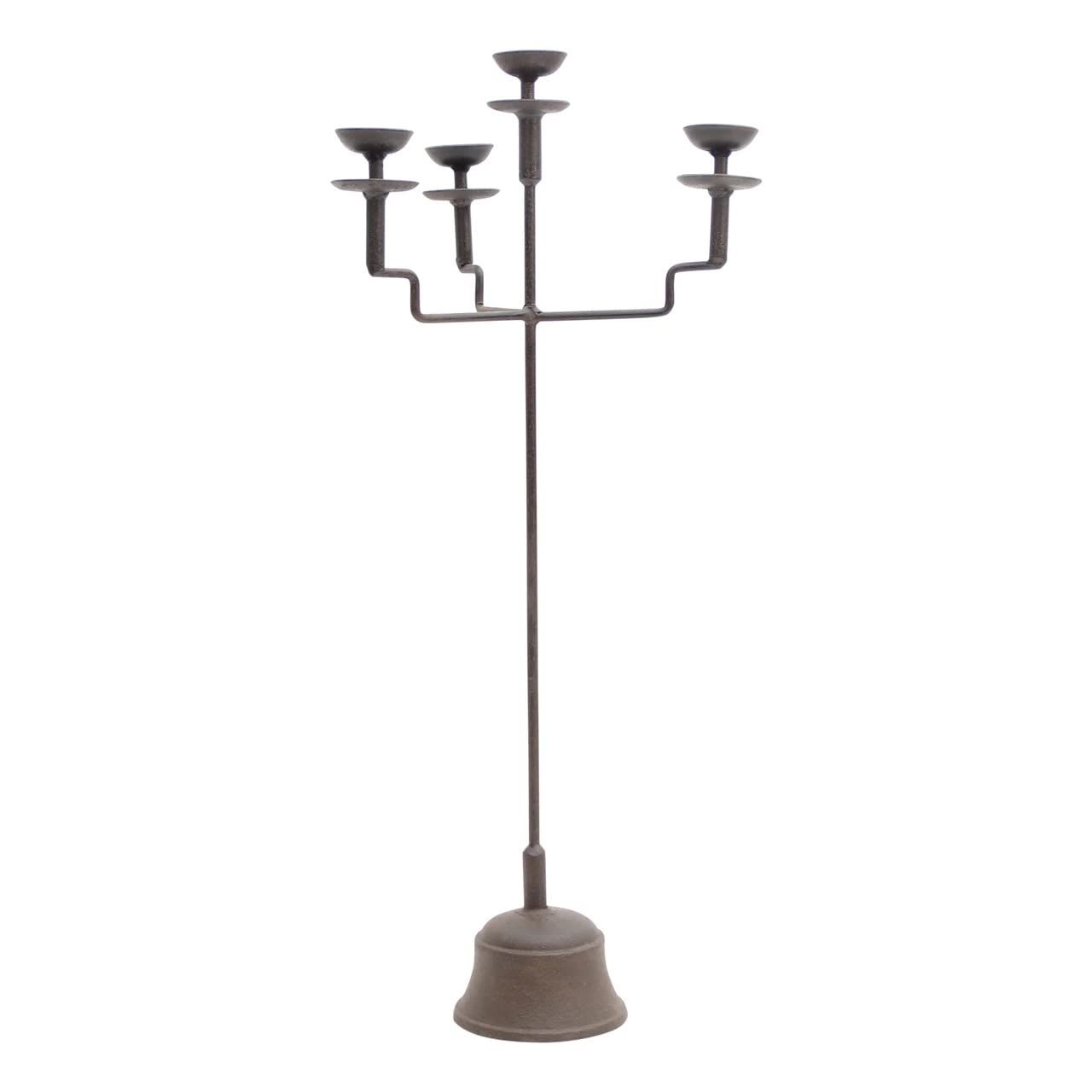 Artissance AM83590150 Rustic Iron Candelabra Style, 31.5 Inch Tall, Brown Candle Holder | Amazon (US)
