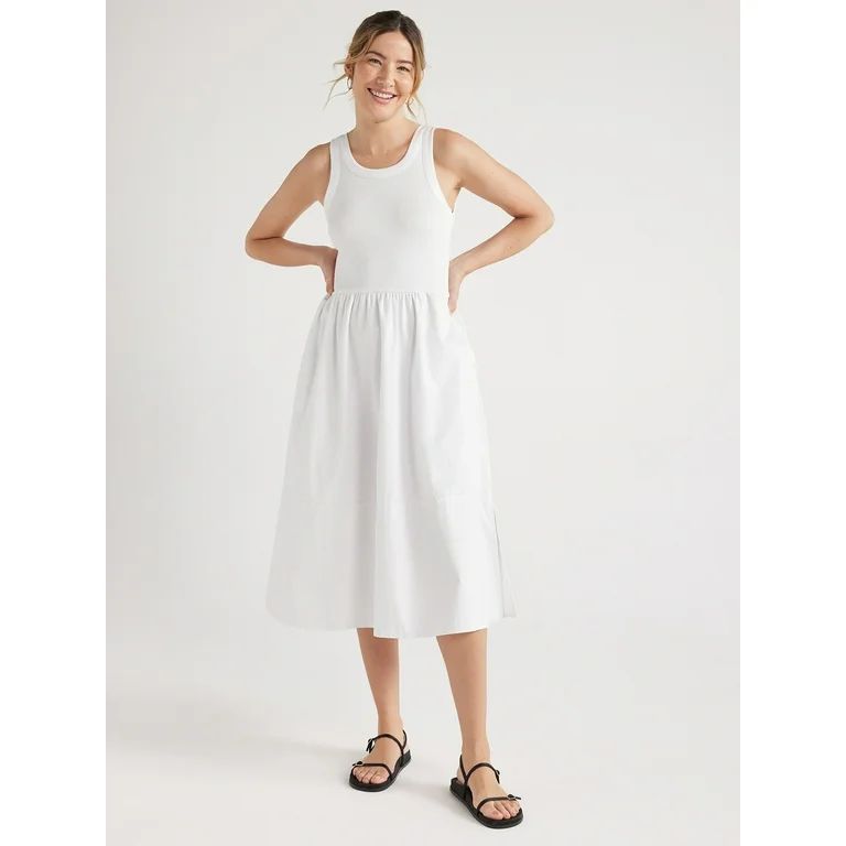 Free Assembly Women’s Mixy Tank Dress, Sizes XS-XXL | Walmart (US)