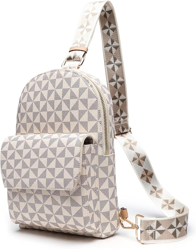 Crossbody Sling Bag for Women, Fanny Pack with Adjustable Strap,Sling Shoulder Bag Large Opening ... | Amazon (US)