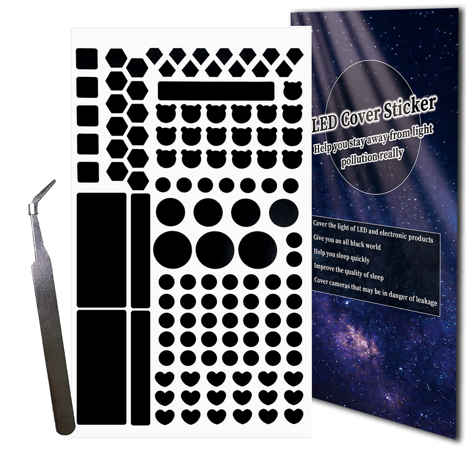 Birllaid Black Out Stickers, Light Dimming Stickers, LED Light Dimming Stickers Covers for Routers,  | Amazon (US)