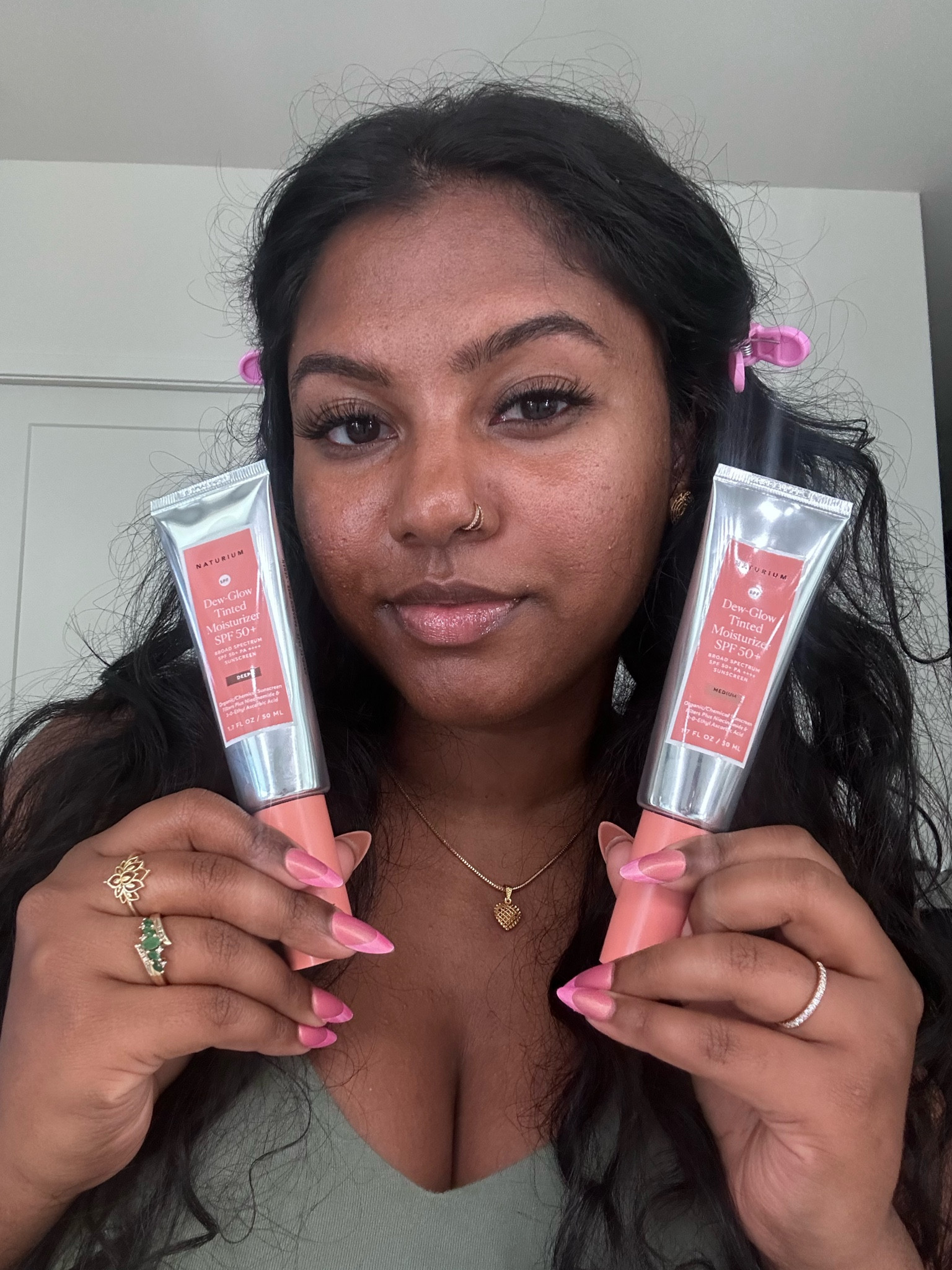 Loving Naturiums new dew glow tinted moisturizer! Wearing medium and deep here, they have spf 50 and are so glowy! 

#LTKSeasonal #LTKBeauty