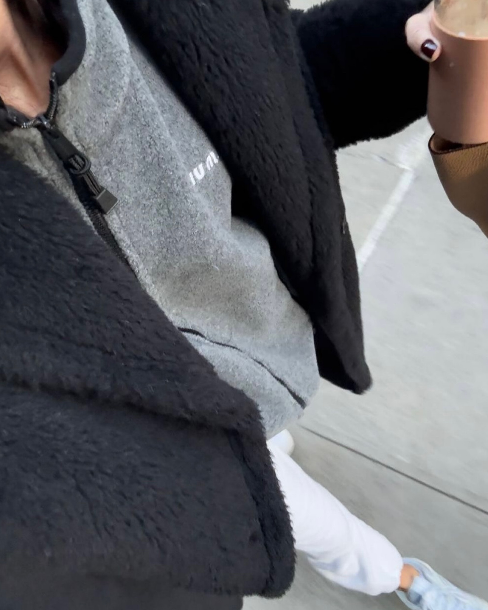 Cozy outfit. My fleece is Miu Miu and joggers are Donni but linked similar
