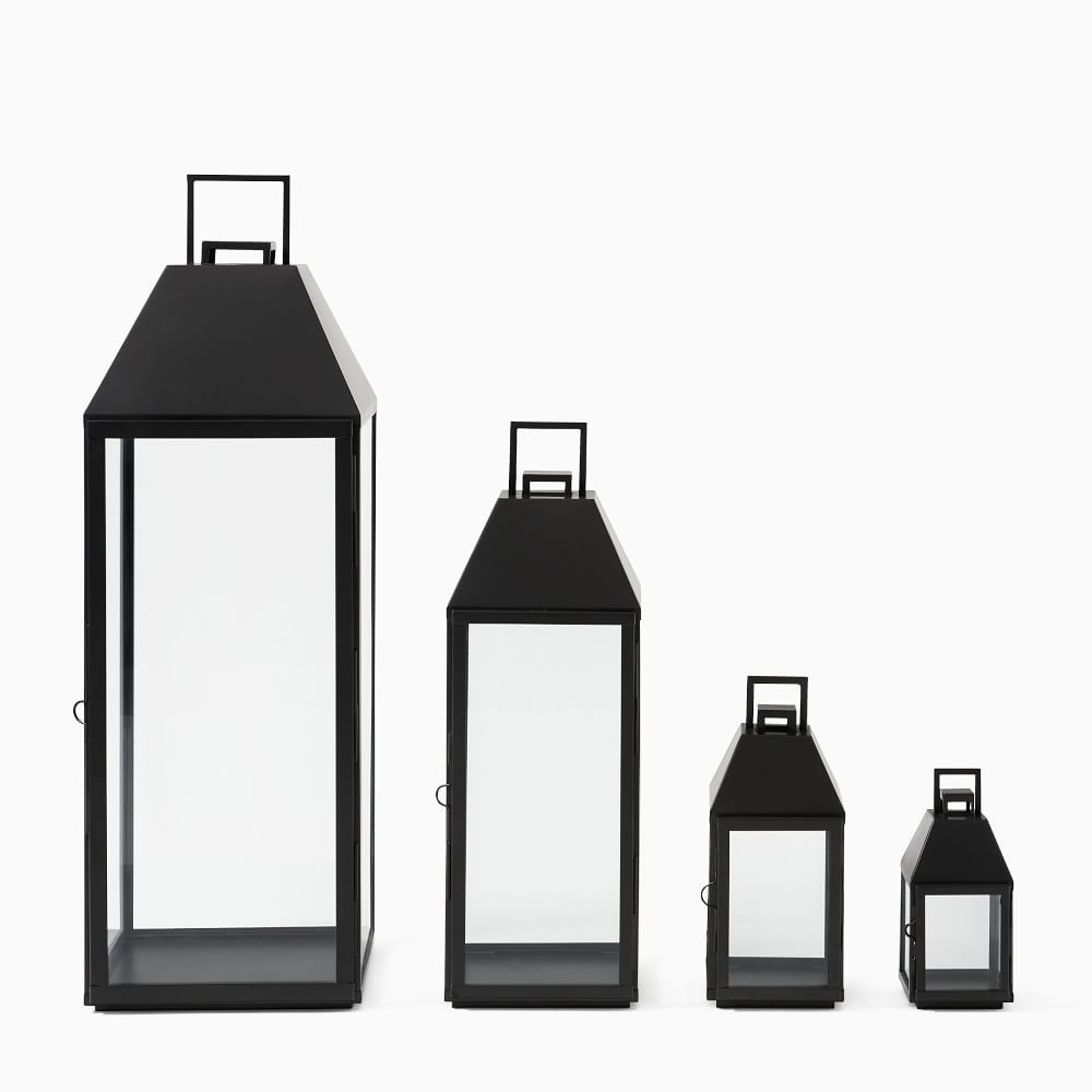 Modern Metal Outdoor Lanterns | West Elm (US)