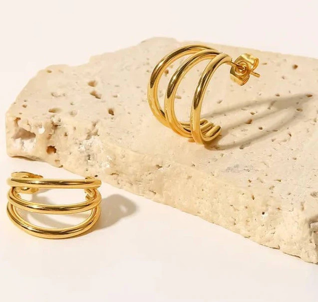 THREE HOOP EARRINGS | Harper's Den