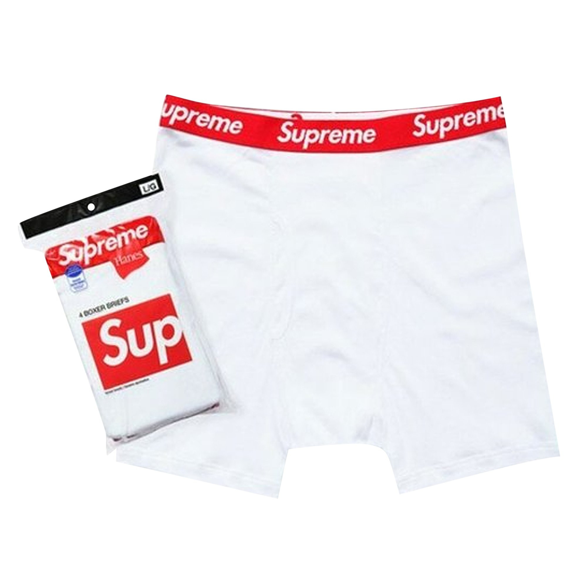 Supreme x Hanes Boxer Briefs (4 Pack) 'White' | Men's Size S | GOAT