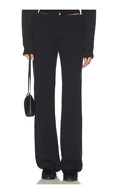 SKIMS Wool Cashmere Pant in Onyx from Revolve.com | Revolve Clothing (Global)