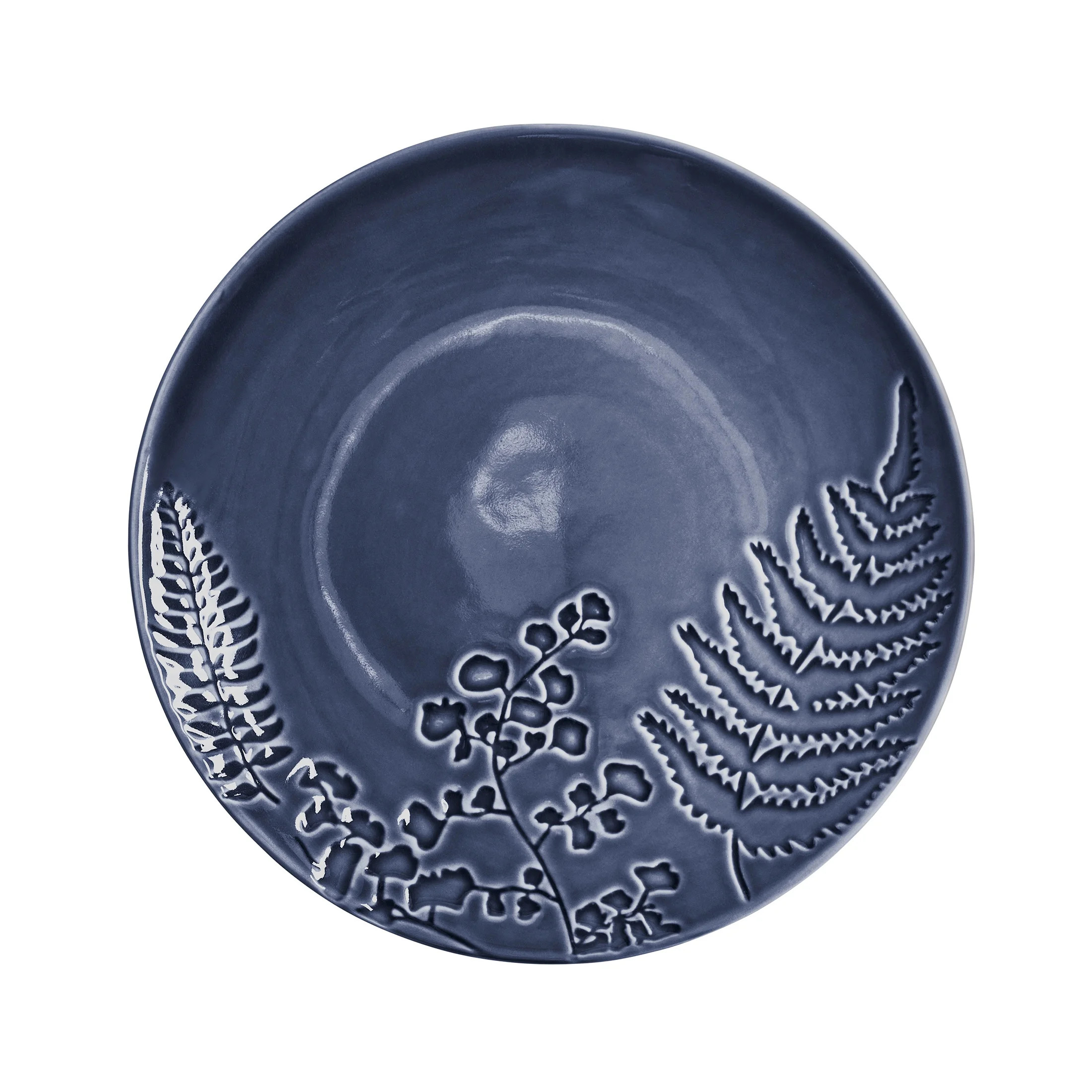 Better Homes & Gardens Ellie Collection Blue Stoneware Salad Plate | Walmart (US)