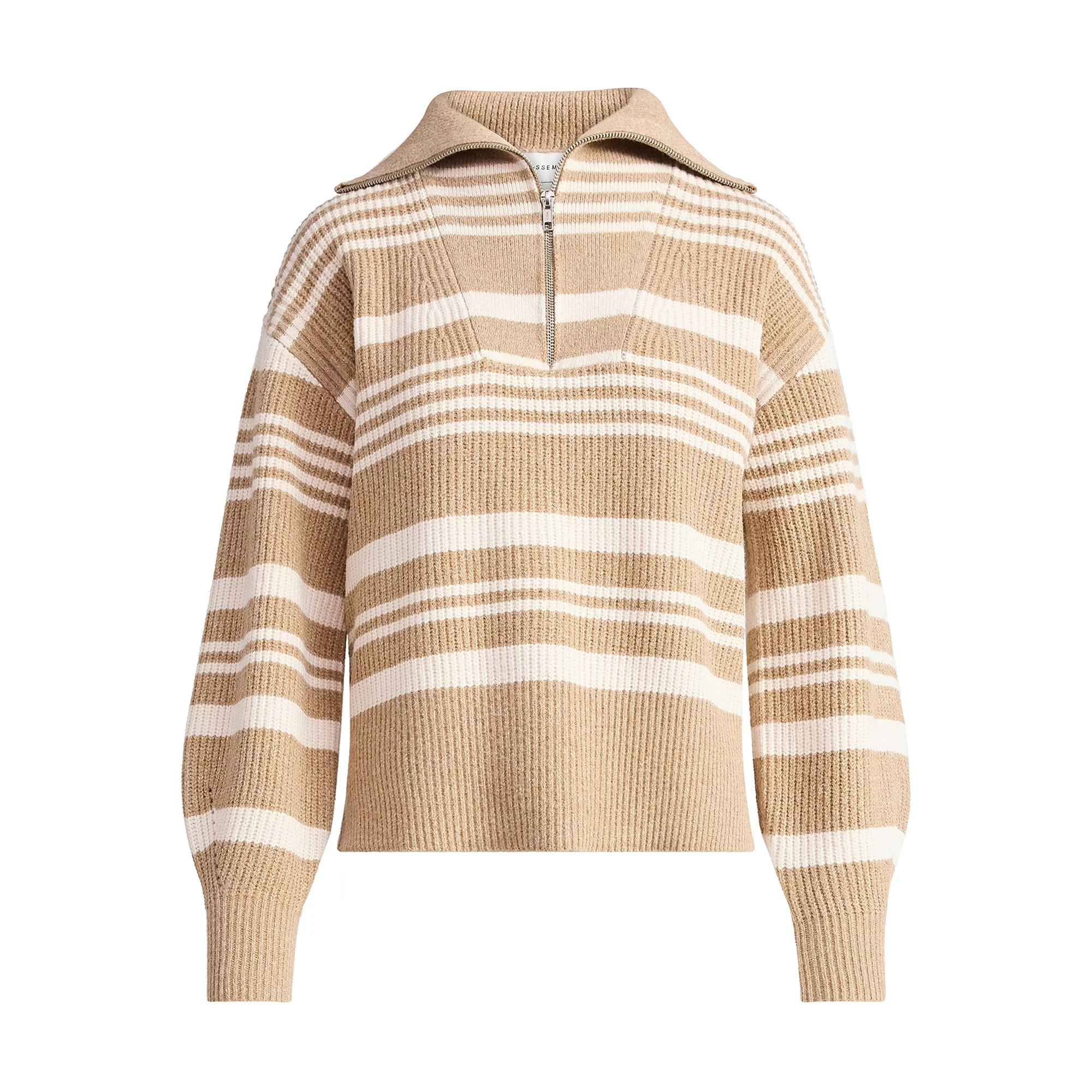 Free Assembly Women's and Women's Plus Half Zip Sweater with Long Sleeves, Midweight, Sizes XS-4X... | Walmart (US)