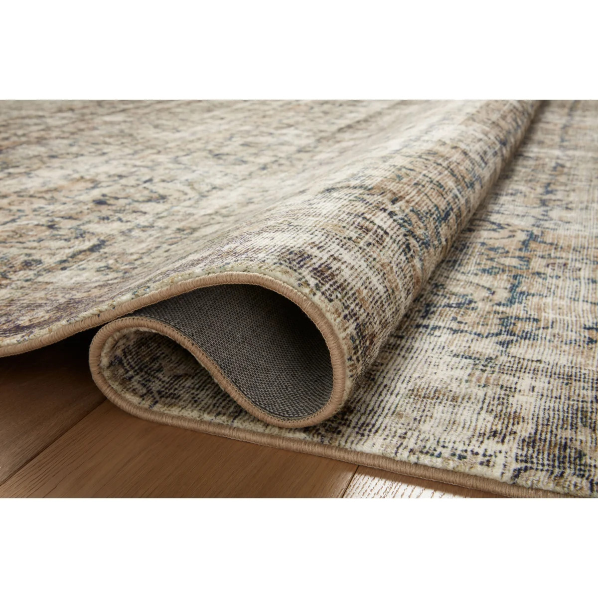 Amber Lewis x Loloi Morgan Navy / Sand Area Rug feat. CloudPile | Wayfair North America