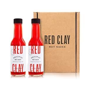 Red Clay Original Hot Sauce - Barrel-Aged Southern Hot Sauce in Red Clay Gift Box - Cold-Pressed ... | Amazon (US)