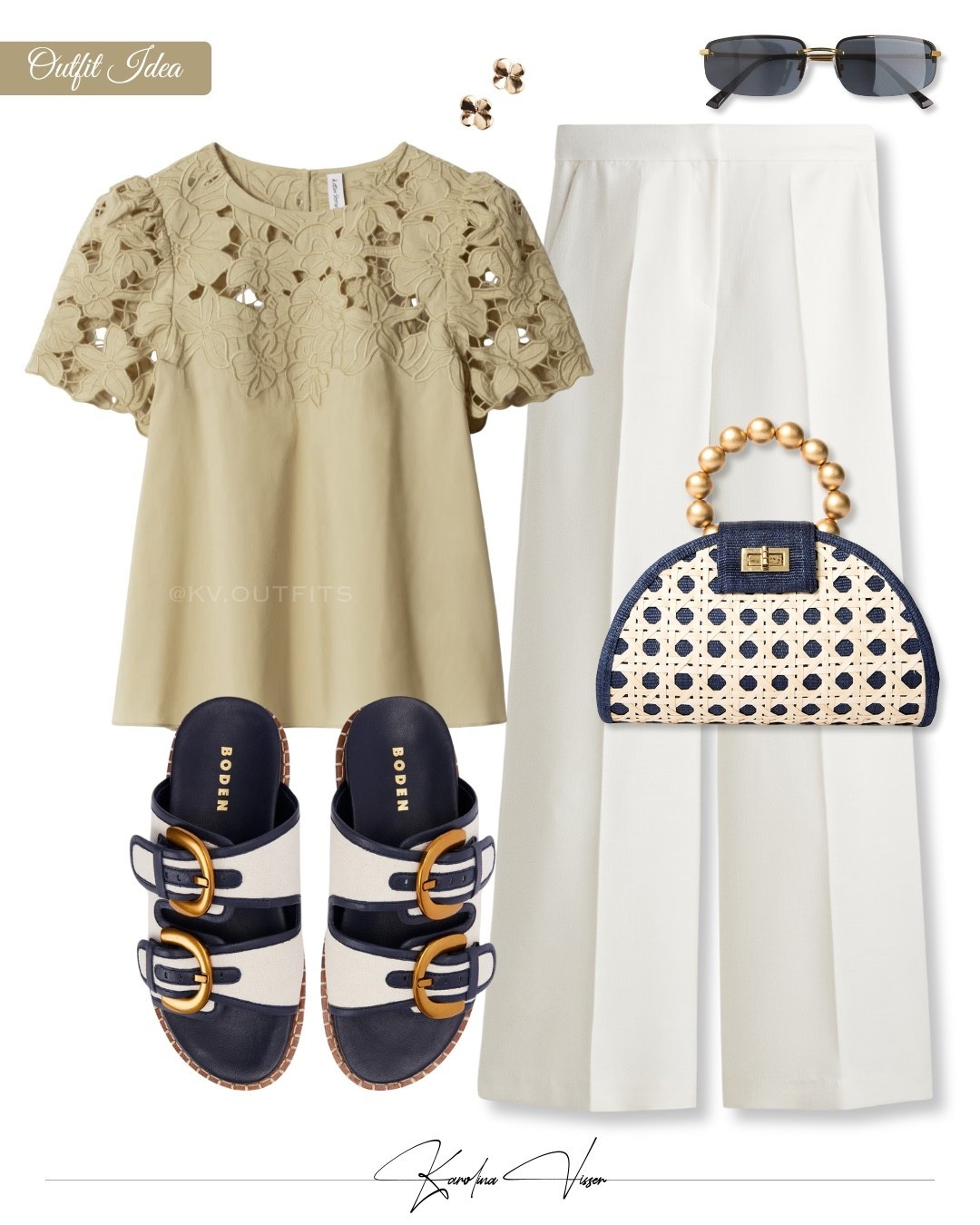 Floral Top & Bold Accessories 💙✨

Tags: green floral blouse &otherstories white wide tailored trousers h&m small gold earrings rectangular sunglasses bella rattan woven bag alberta footbed ivory and navy sandal boden summer outfit chic style party look date night outfit 

#LTKpartywear #LTKstyletip #LTKsummer