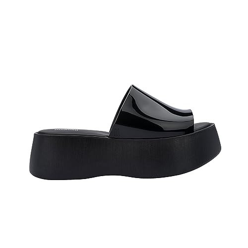 Melissa Women's Becky Platform Slides, Black, 9 Medium US | Amazon (US)