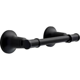 Delta Chamberlain Wall Mount Pivot Arm Toilet Paper Holder Bath Hardware Accessory in Matte Black... | The Home Depot