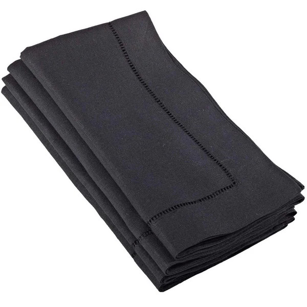 Hemstitched Linen Dinner Napkins (Set of 4) - Bed Bath & Beyond - 10104615 | Bed Bath & Beyond