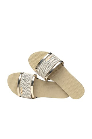 You Trancoso Premium Slide in Sand Grey | Revolve Clothing (Global)
