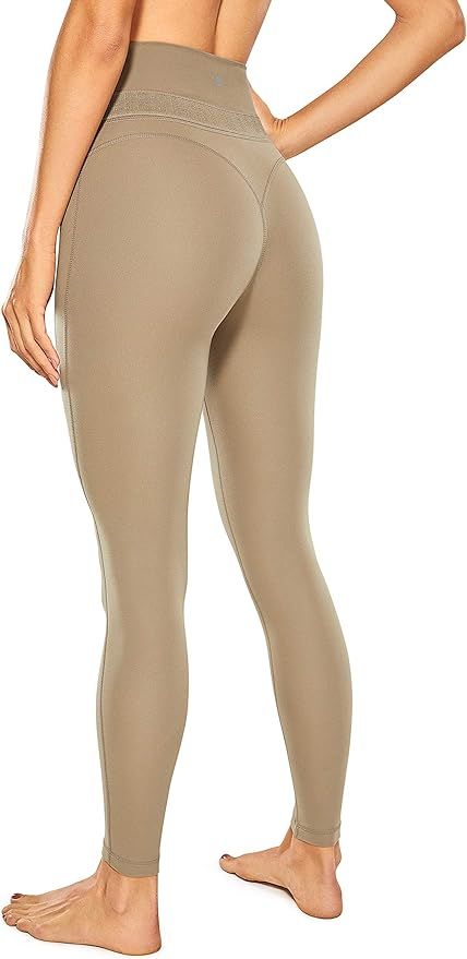 CRZ YOGA Women's Reflective High Waisted Workout Leggings Yoga Pants - Naked Feeling Soft - 25 In... | Amazon (US)