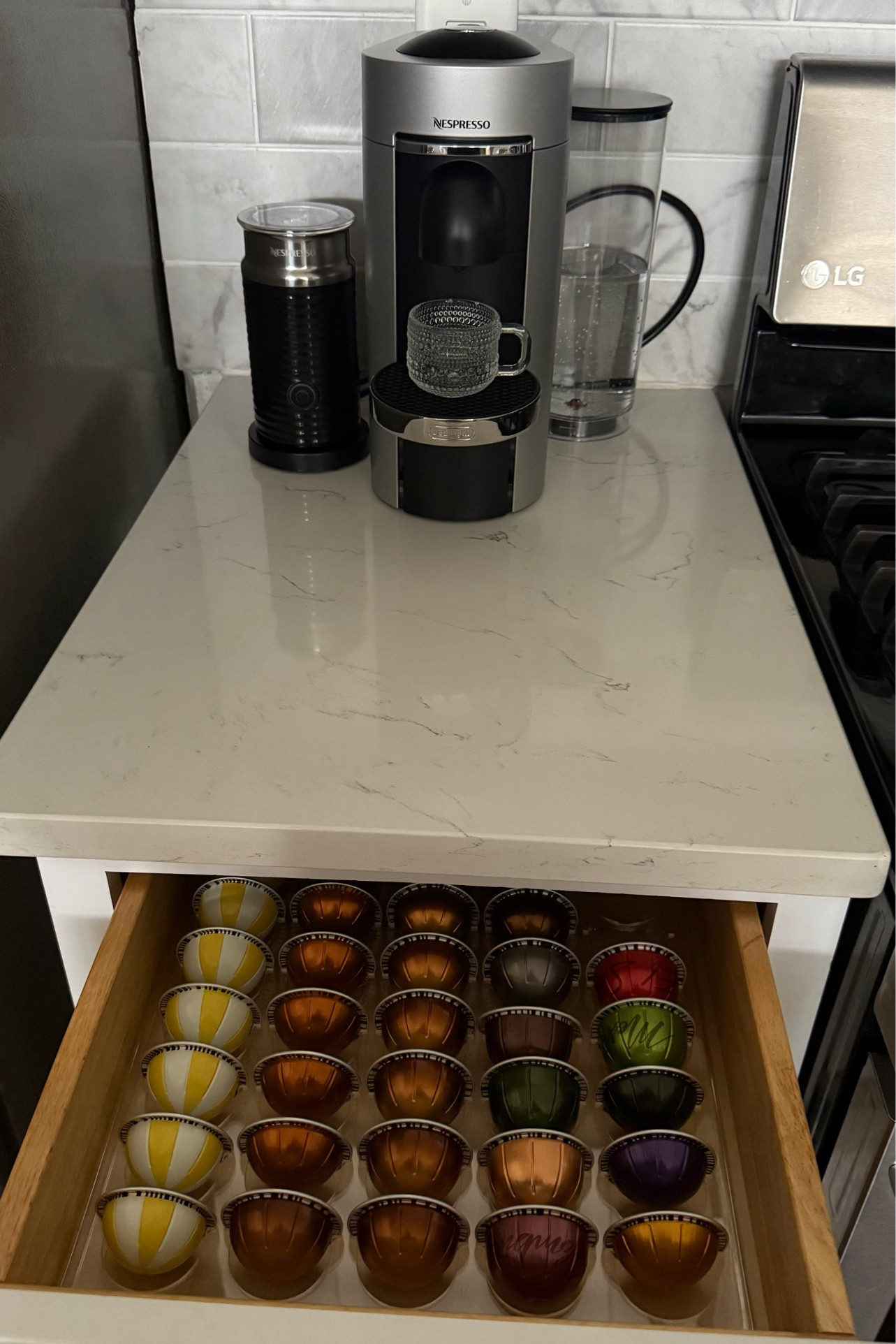 Nespresso kitchen drawer organizer amazon find! 

#LTKU #LTKWatchNow #LTKHome