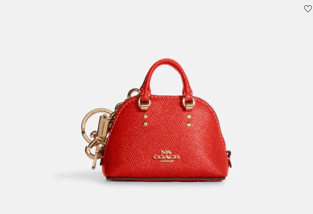New COACH Mini Katy Satchel Bag Charm Miami Red 4” x 2 3/4” x 1 1/2” MSRP $128 | eBay US