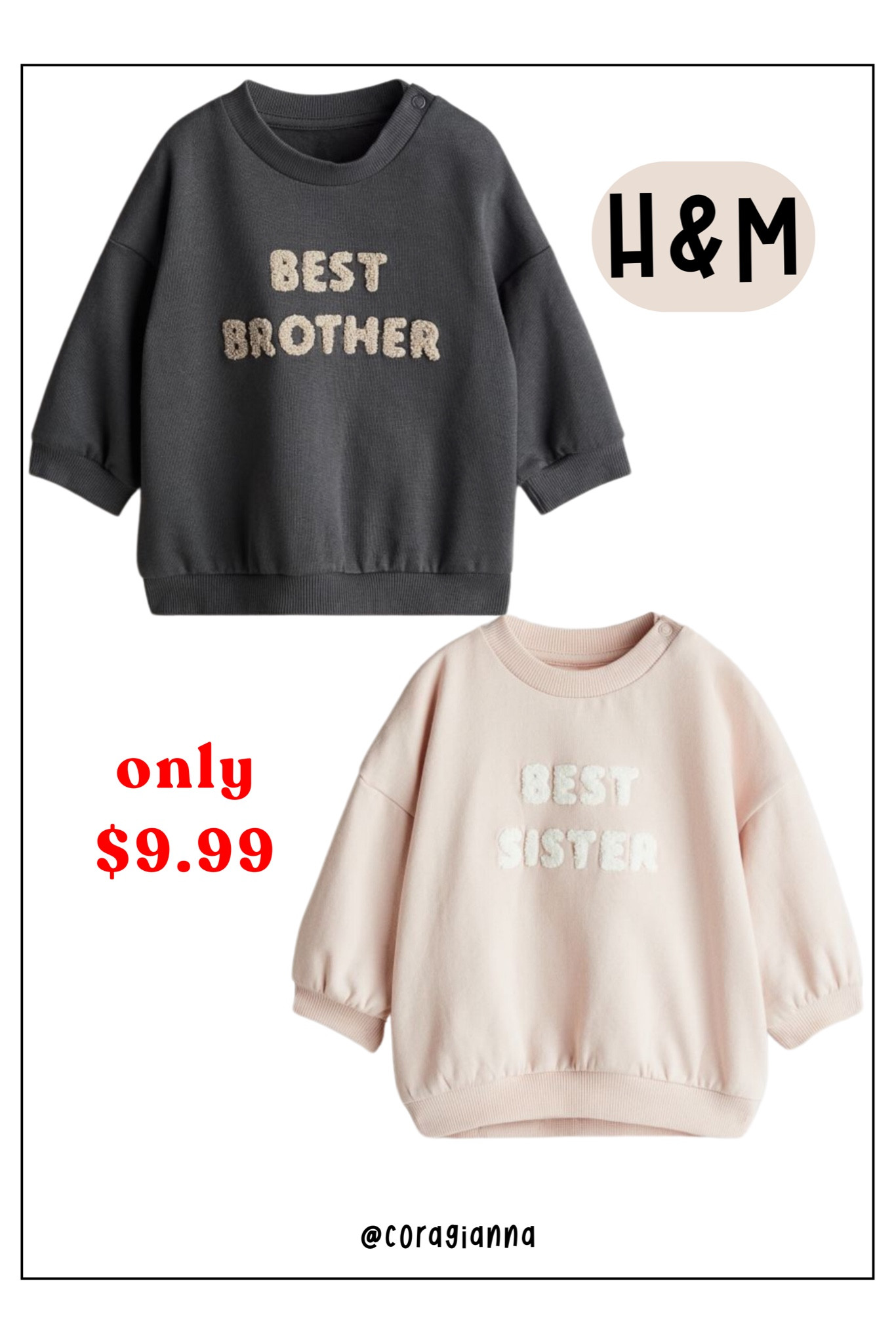 brother & sister crewnecks at H&M are only $9.99!!!

#LTKFamily #LTKKids #LTKBaby
