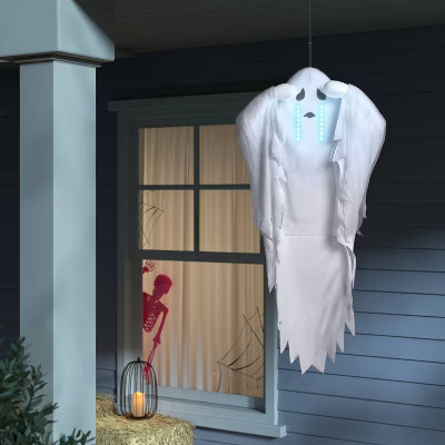42" Track Light and Sound Boohoo Ghost Halloween Decorative Prop White - Hyde and EEK! Boutique... | Target