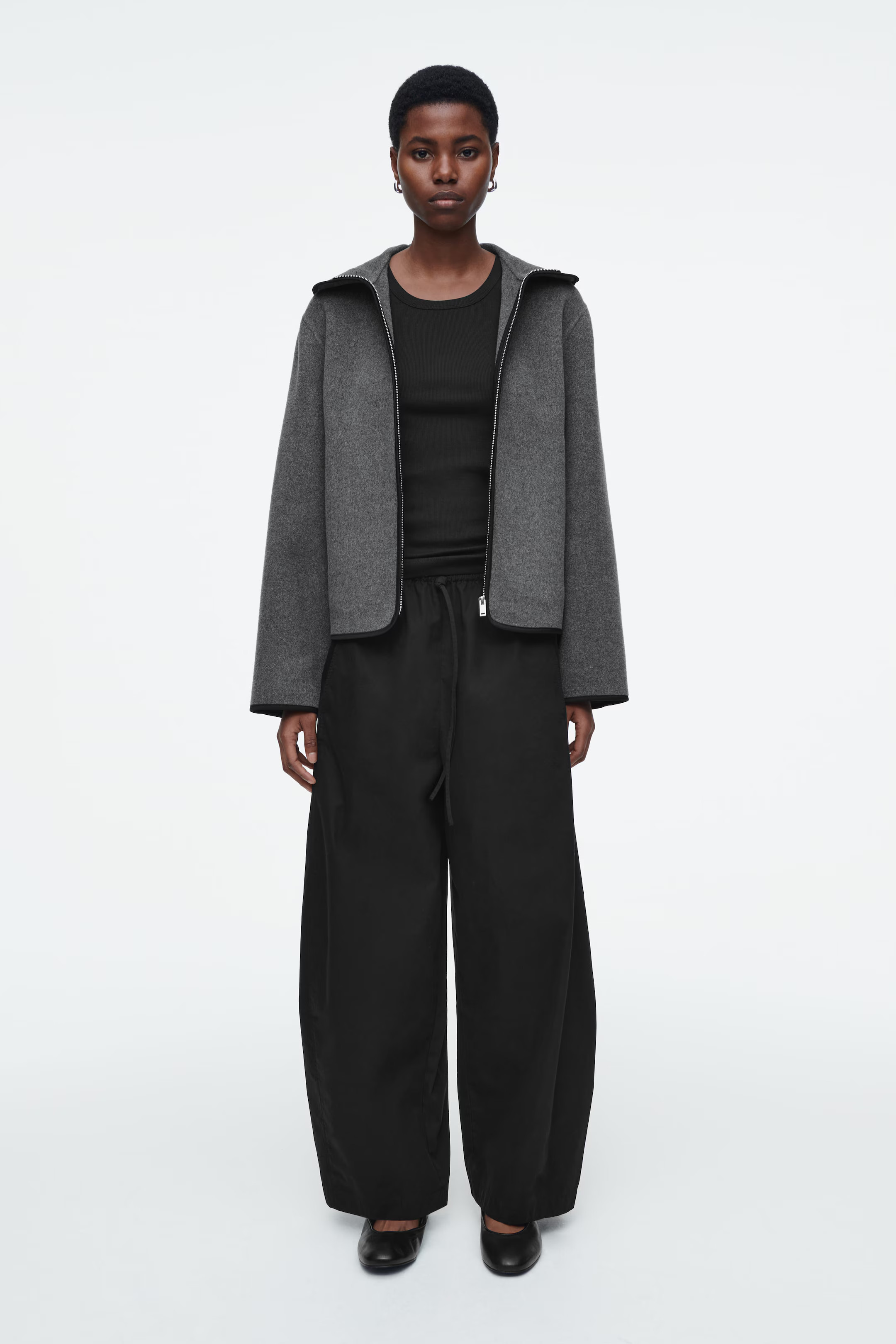 RIBBED TANK TOP - BLACK | COS UK