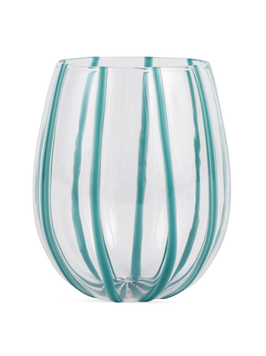 Nuovo Stripe Stemless Wine Glass | Saks Fifth Avenue