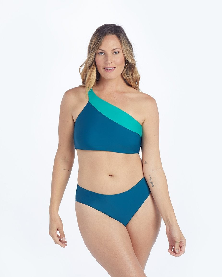 The Sidestroke Bikini Top - Hibiscus & Lava | SummerSalt