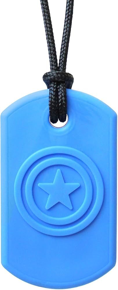 ARK's Super Star Sensory Chew Necklace, Made in The USA (Very Firm, Blue) | Amazon (US)