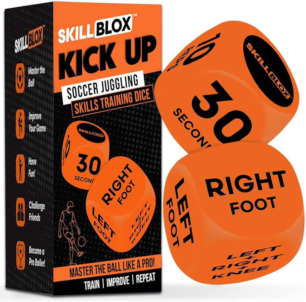 Soccer Kick Up Training Dice (2 pcs) - Football Juggling Skills - Soccer Ball Training | Amazon (US)