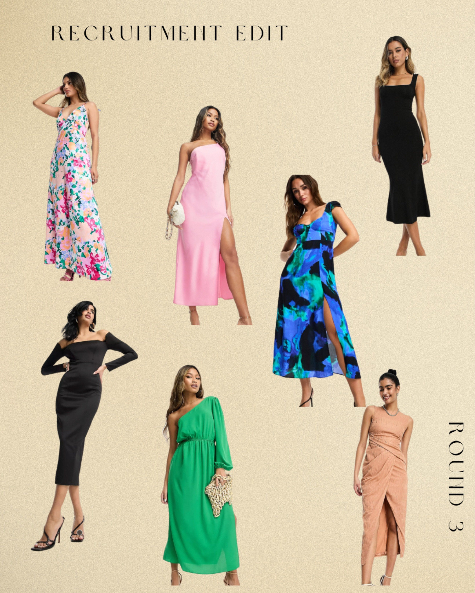 Round three! This is the most formal of the rounds typically, and I would reccomend a dress or outfit you would wear to a super fancy dinner or a semi formal party!

Sorority recruitment 
Recruitment
Panhellenic 
Dresses 
Round 3
Outfit
Outfit inspiration 

#LTKU #LTKBacktoSchool #LTKSeasonal