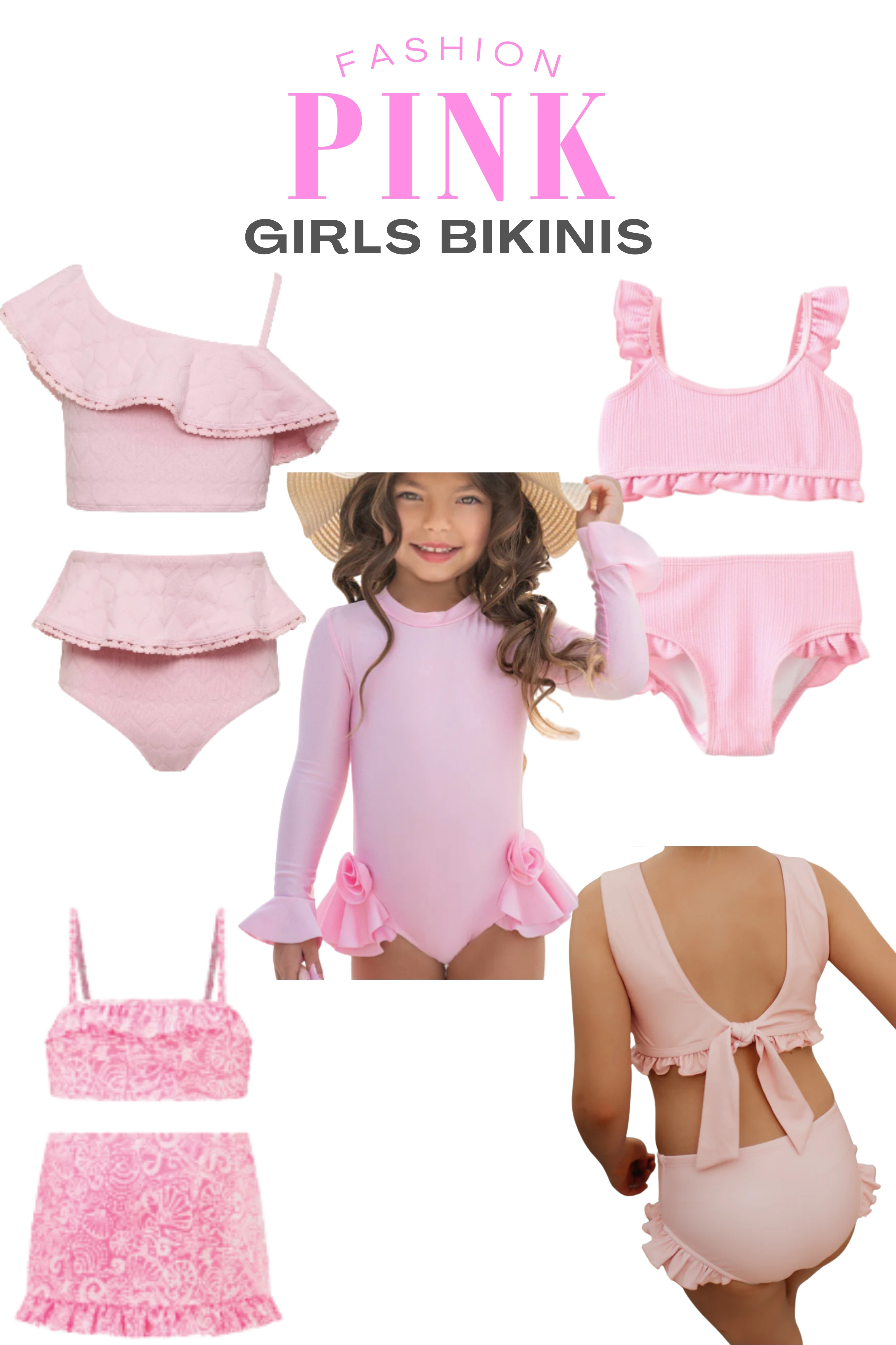 Pretty in pink! 💖 These pink bikinis are so cute and perfect for beach days and poolside fun. Linking these here! #GirlsSwimwear #PinkBikini #BeachDay #TweenStyle #SummerEssentials 

 #LTKSwim