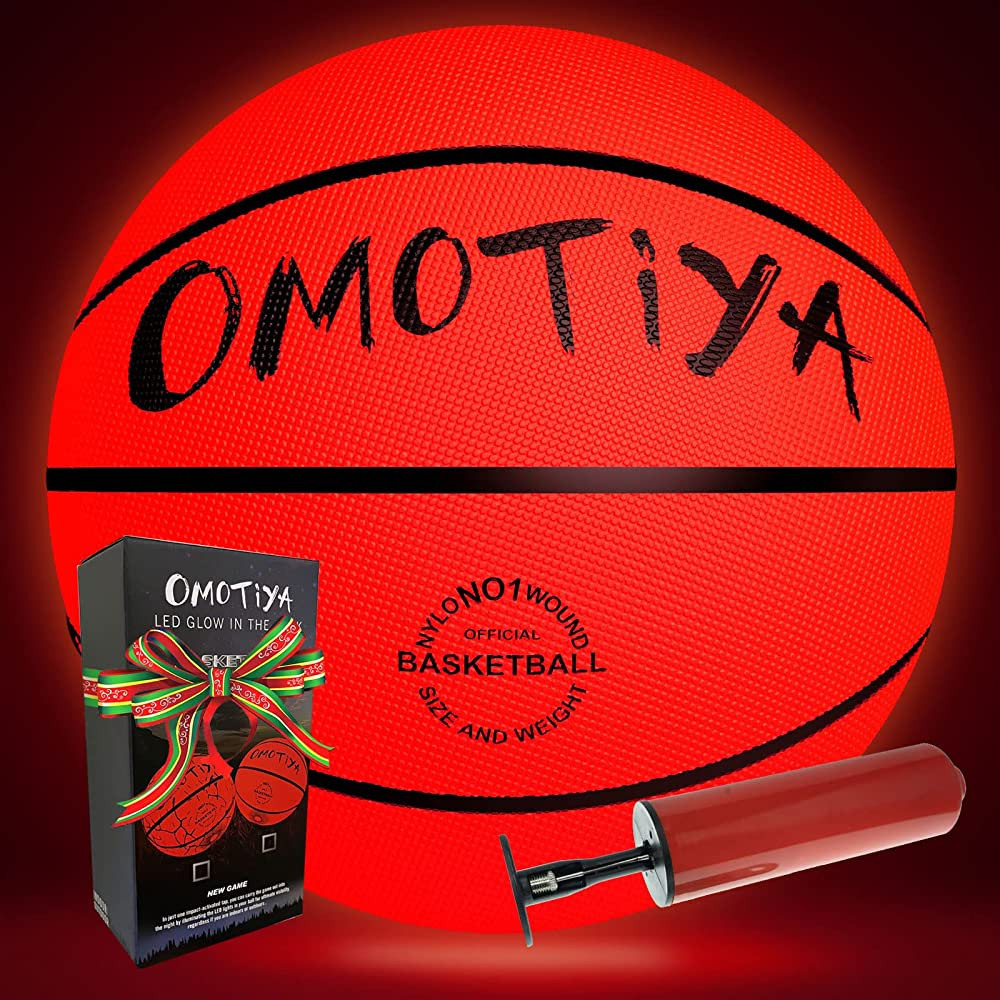 OMOTIYA LED Light Up Basketball – Glowing Basketball with Pump Batteries, Glow in The Dark Bask... | Amazon (US)