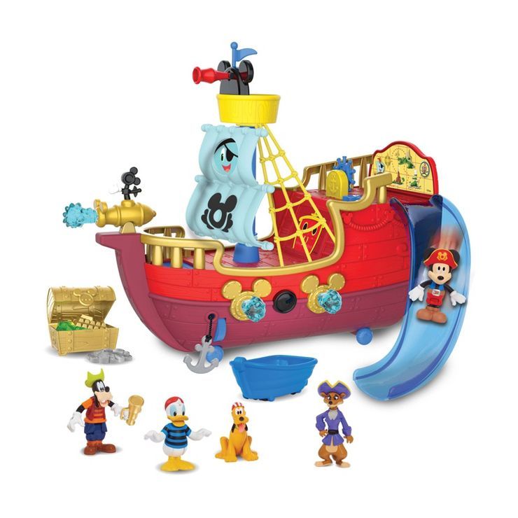 Disney Junior Mickey Mouse Funhouse Treasure Adventure Pirate Ship | Target