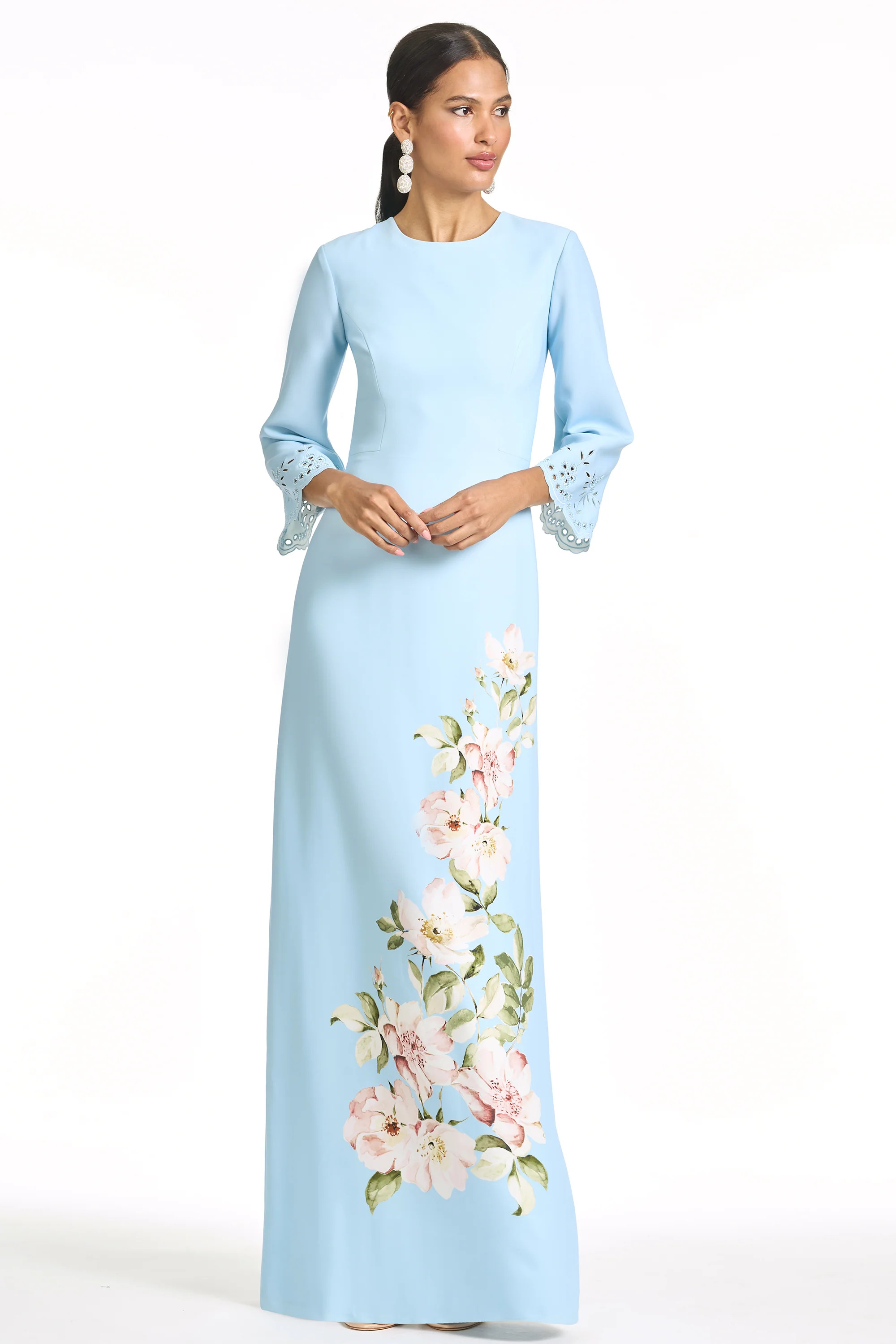KITTY GOWN - SKY BLUE RACEME | Sachin and Babi