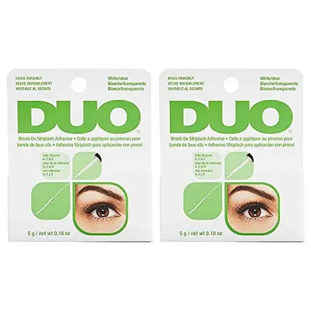 DUO Brush-On Strip Lash Adhesive with Vitamins A C & E Clear Non-Irritating Fast Drying Lash Glue Ea | Walmart (US)
