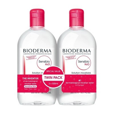 Bioderma Sensibio H2O Micellar Water Makeup Remover - 16.9 fl oz/2pk | Target