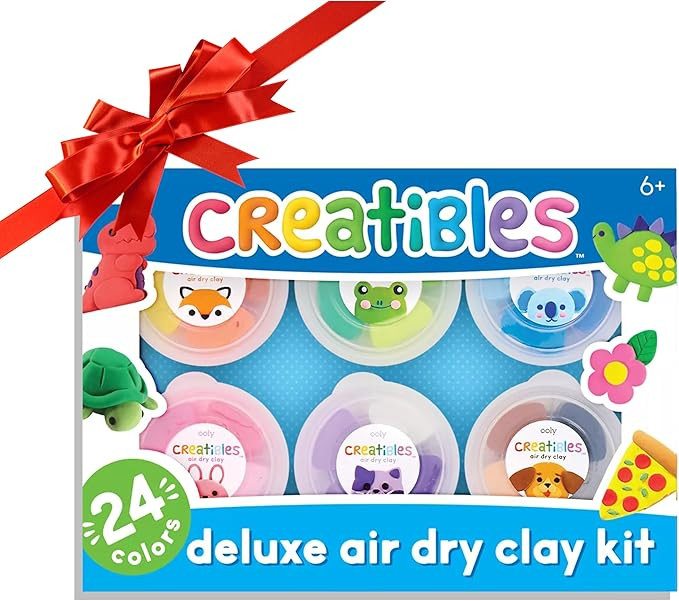 Ooly Air Dry Clay for Kids, 24 Colors Modeling Clay with 3 Shaping Tools, Play Dough Gifts for Ki... | Amazon (US)
