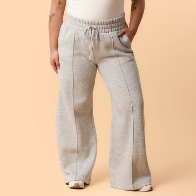 Blogilates Women's Travel Trouser High-Rise Wide Leg Sweatpants | Target