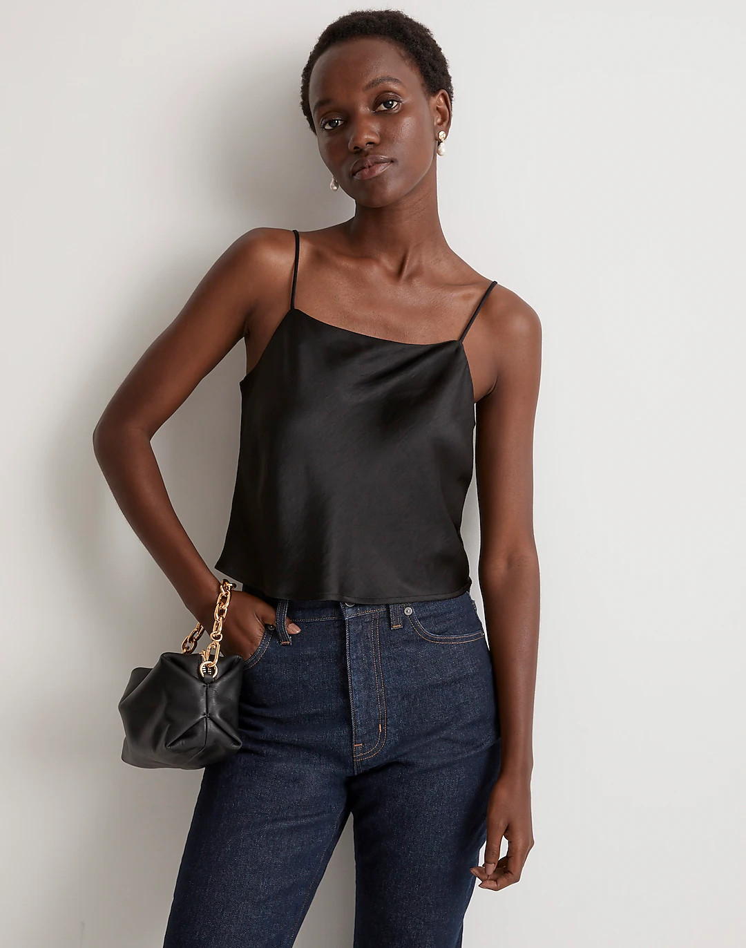 Satin Square-Neck Cami | Madewell