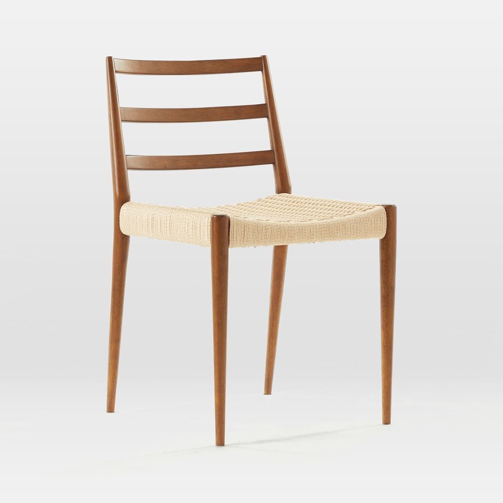 Holland Dining Chair, Walnut, Wood leg | West Elm (US)