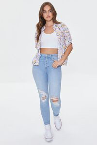 Recycled Cotton Distressed High-Rise Skinny Jeans | Forever 21 | Forever 21 (US)