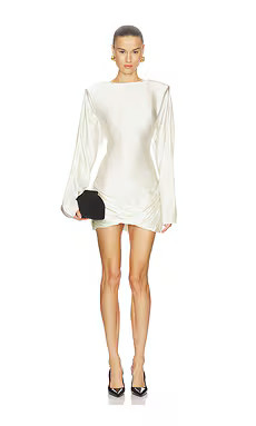 Camila Coelho Marayla Mini Dress in Ivory from Revolve.com | Revolve Clothing (Global)