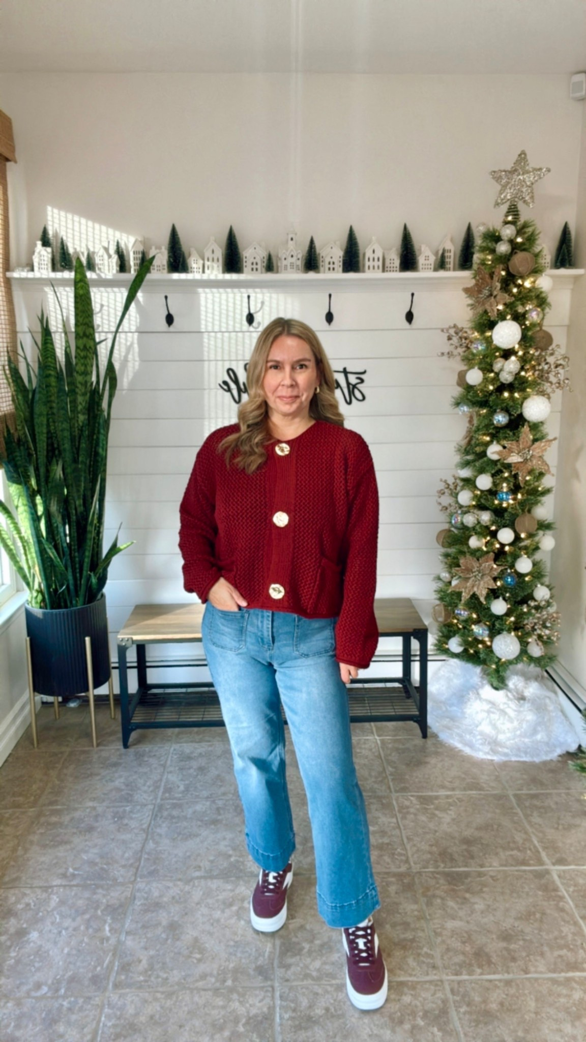 I’m wearing a medium in the sweater and jeans. Amazon fashion, winter outfit

#LTKFindsUnder50 #LTKootd #LTKOver40