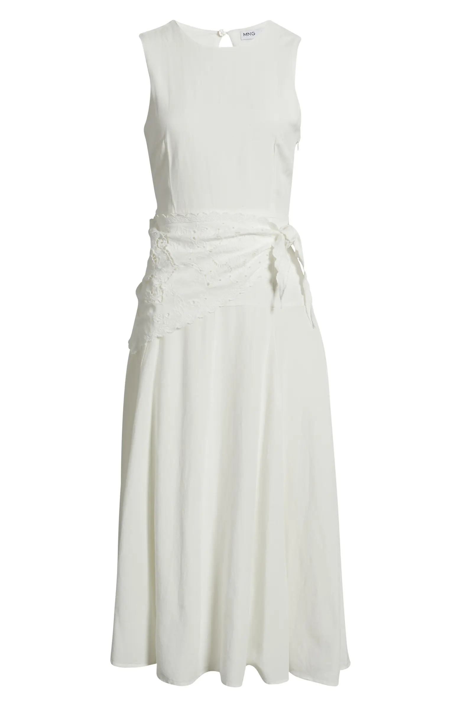 Embroidered Handkerchief Midi Dress | Nordstrom