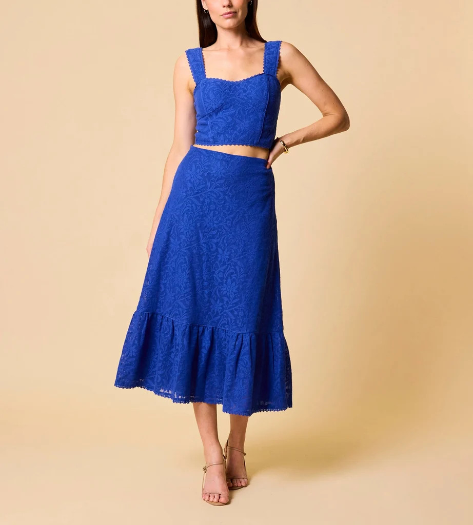 Azure Midi Skirt | Surf the Web | Cleobella