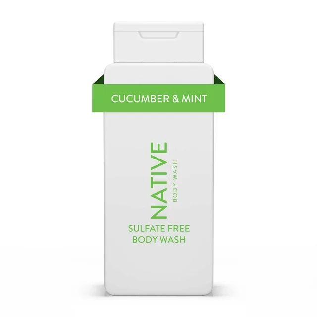 Native Natural Body Wash, Cucumber & Mint, Sulfate Free, Paraben Free, 18 oz | Walmart (US)