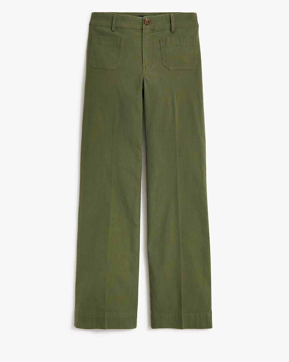 High-rise patch-pocket wide-leg pant | J.Crew Factory