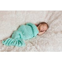 Baby Cacoon - Knit Swaddle - Mermaid Tail Blanket - Infant Wrap - Childrens Blanket | Etsy (US)