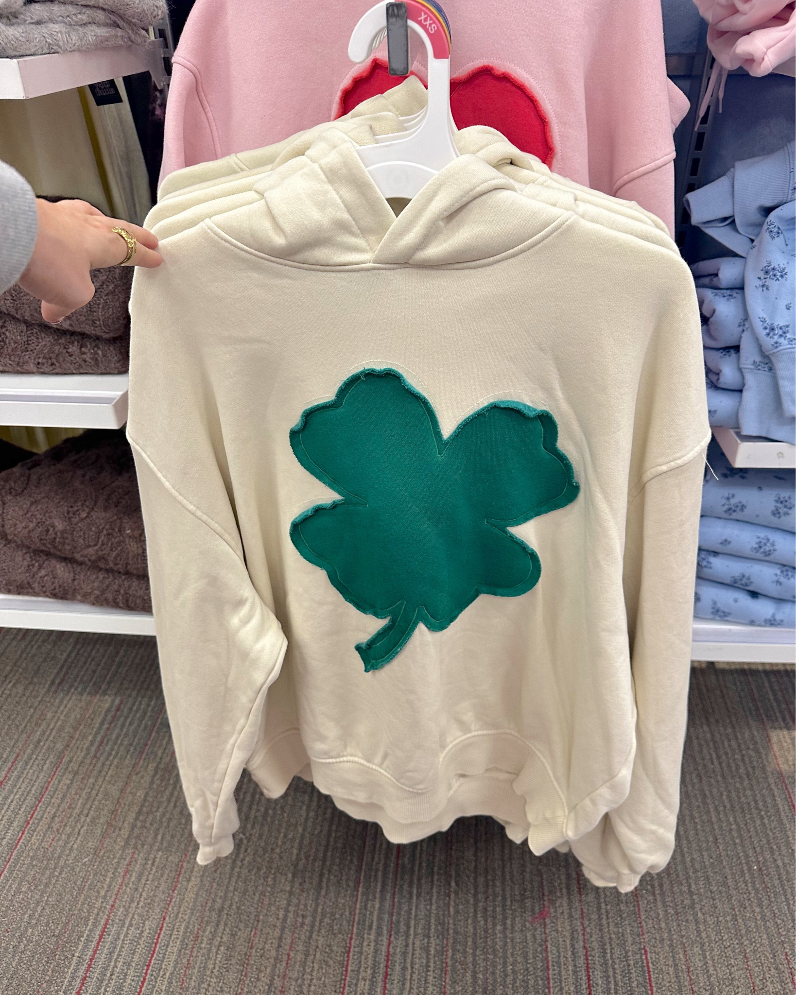 Target women’s shamrock hoodie is online now!!🍀🍀🍀
